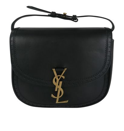 Kaia Satchel, &pound;895, Handbags, Black, Leather, Front view